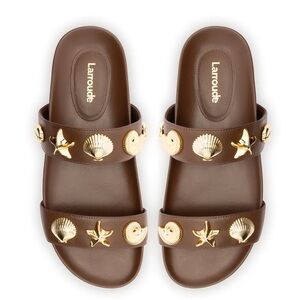 Larroude brown sandals - women’s 11